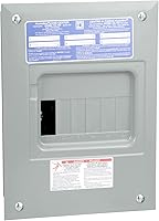 Square D Homeline 100 Amp Indoor Main Lug Load Center HOM612L100FCP - 6-Space 12-Circuit Breaker Box, UL Listed 120/240V