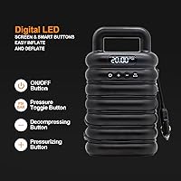 Vista 2 de Bomba de tabla de remo, bomba eléctrica SUP, bomba de aire portátil de alta presión de 20 PSI con inflado y apagado automático, función