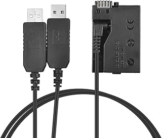 KKmoon LP-E8 Acoplador CC Adaptador de alimentação USB Fictício Bateria Carregador de câmera Kit para Canon Rebel T3i T2i T4i T5i EOS 600D 550D 650D 700D Kiss X5 X4 X6