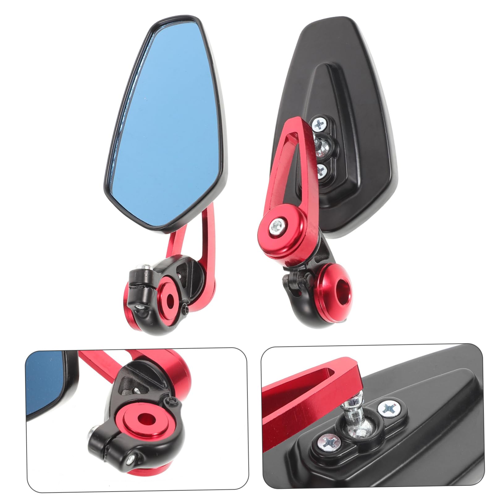 BESTYASH 1 set Specchietti Retrovisori per Scooter con Design Regolabili per Visibilità Ottimale Compatibili con Manubri Colore per Biciclette