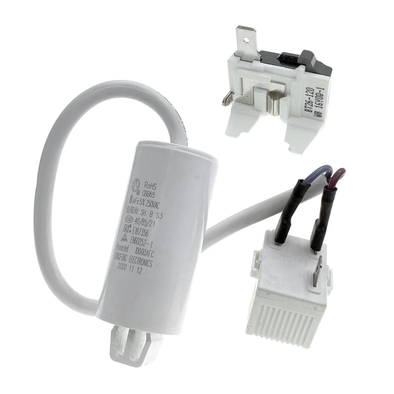 Kit de relé de arranque para compresor TY-QZ-007, Compatible con Danby