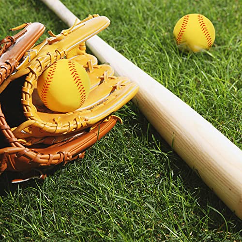 Soft Baseballs 9 Inch, 15 Pcs Foam Baseballs Batting Practice Hitting Training Softballs Colored Baseballs With Drawstring Bag For Indoor Outdoor Kids Teenager (Yellow) #TOP5
