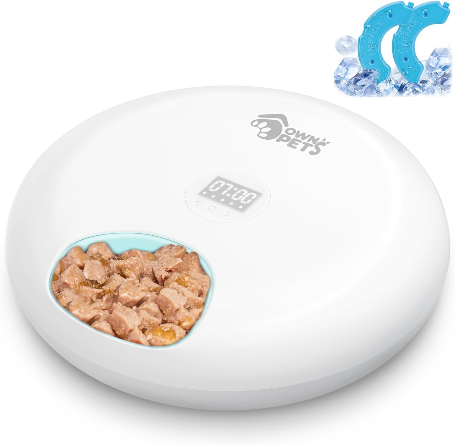 Pet Supplies Ownpets 6 Meals Automatic Cat Feeder for Wet/Dry Food