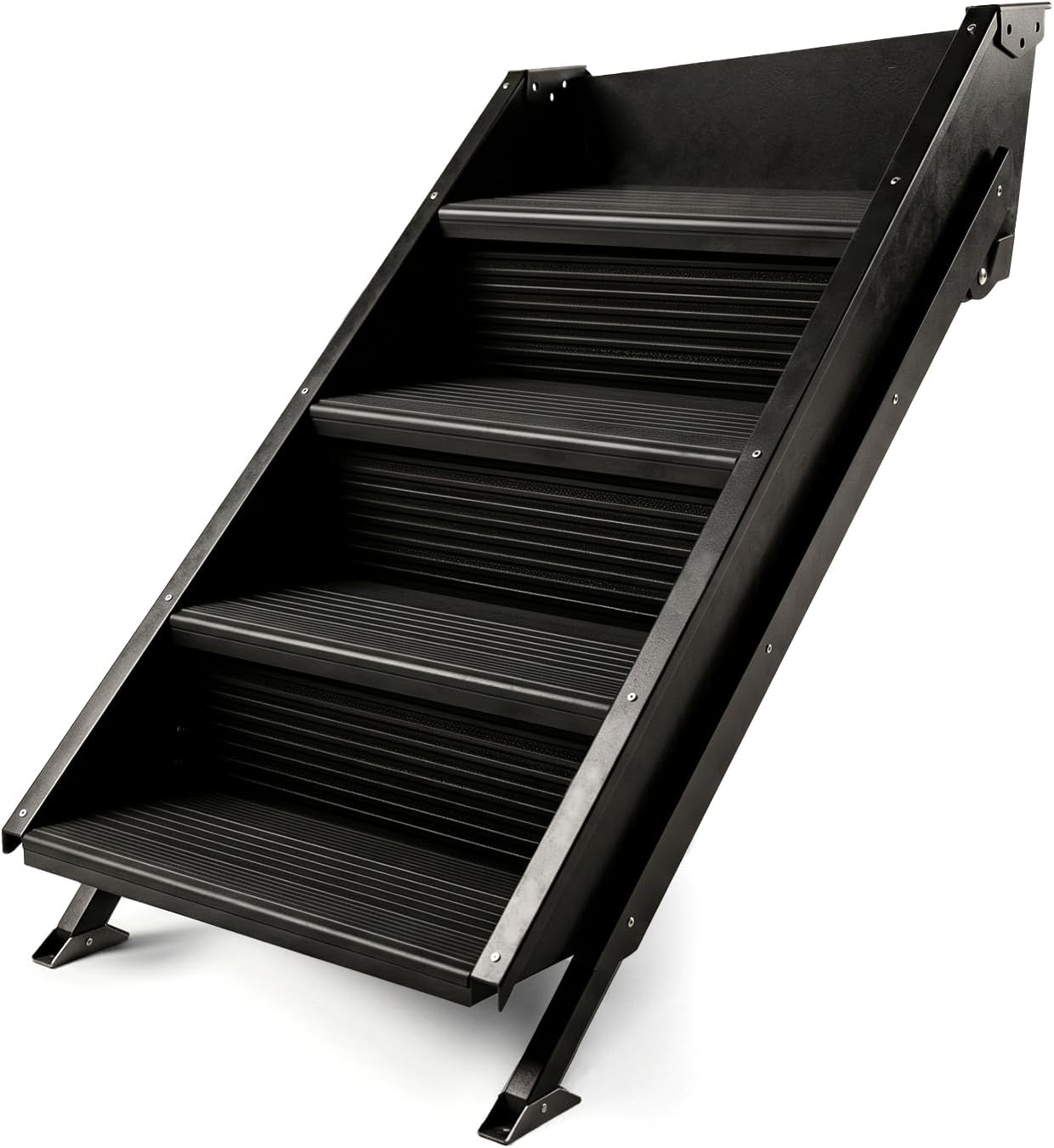 PopStep Ultimate RV Entry System – 23.5” 4-Step Covers – Includes GapGuard Safety Fill – Fits MORryde & Lippert Solid Steps