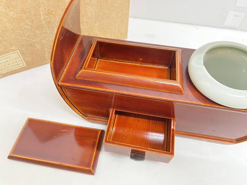 【 箱入り 未使用品 】うるし塗り　飛騨春慶　あじろ取皿 5客セット 飛騨春慶塗 木製 あじろ丸盆 うるし塗 | 小林漆陶