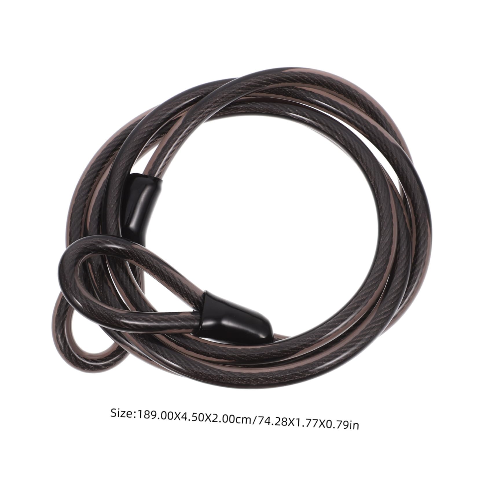 Veemoon High Tensile Strength Wire Rope 1.8m Long 9.7mm Diameter Plastic Coated for Fencing Construction Industrial