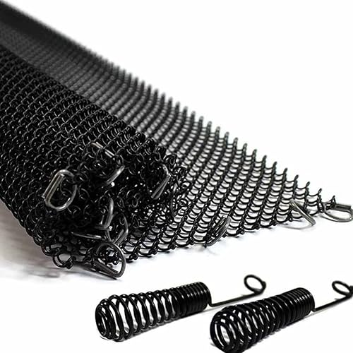 Miniatura 4 de GANAZONO 2 paneles de cortina plegables para chimenea con asas, cubierta de protección contra chispas, malla de hierro forjado resistente al calor