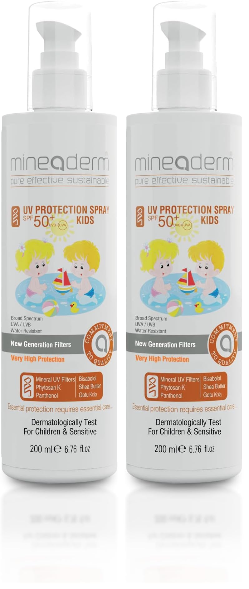 Mineaderm Uv Protection ve Hydration Spf 50+ Kids Sprey 200 ml (2 paketi)