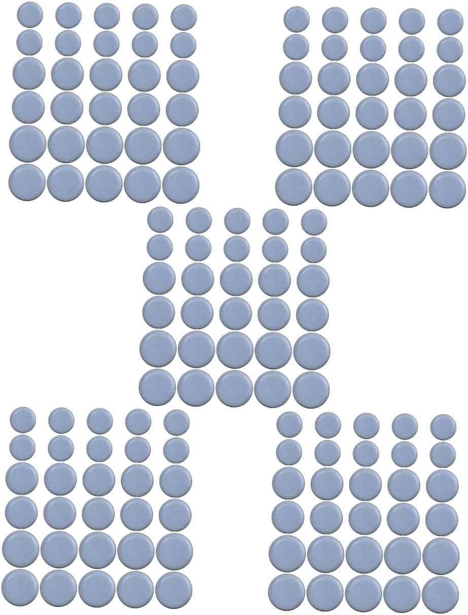 jojofuny 5sets Furniture Sliders for Appliances Low Noise Protection Pads for Kitchen Appliances for Tables Chairs and Cabinets 36pcs*5