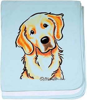CafePress Golden Retriever Portrait Baby Blanket, Super Soft Newborn Swaddle