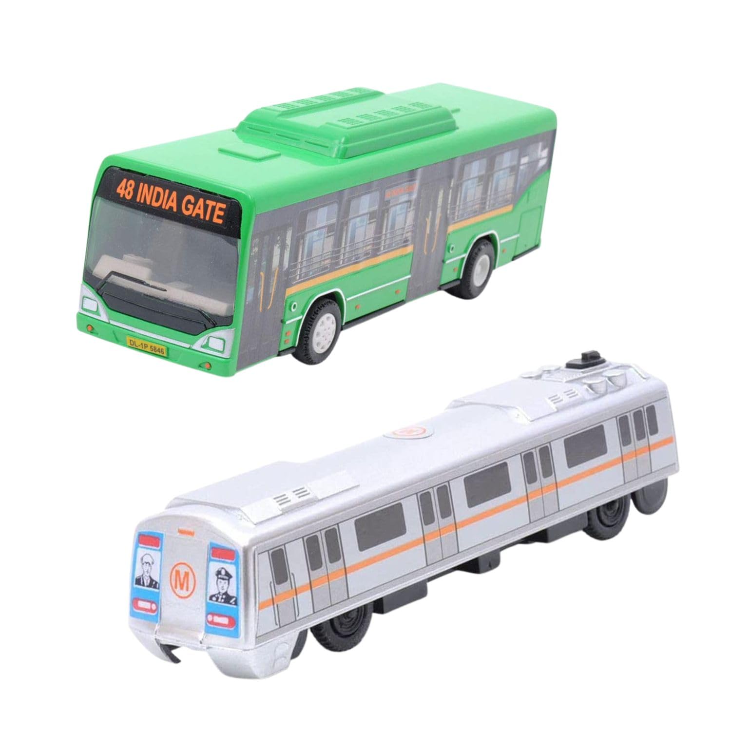 JAPSI Vehicles Toys for Kids | Metro Train with City CNG Bus Toy Combo | Metro Train Coach Model | Bus Replica | Pullback Toys for Kids | Miniature Toys Combo | Random Colors (B0CF9KG392) Amazon Price History, Amazon Price Tracker