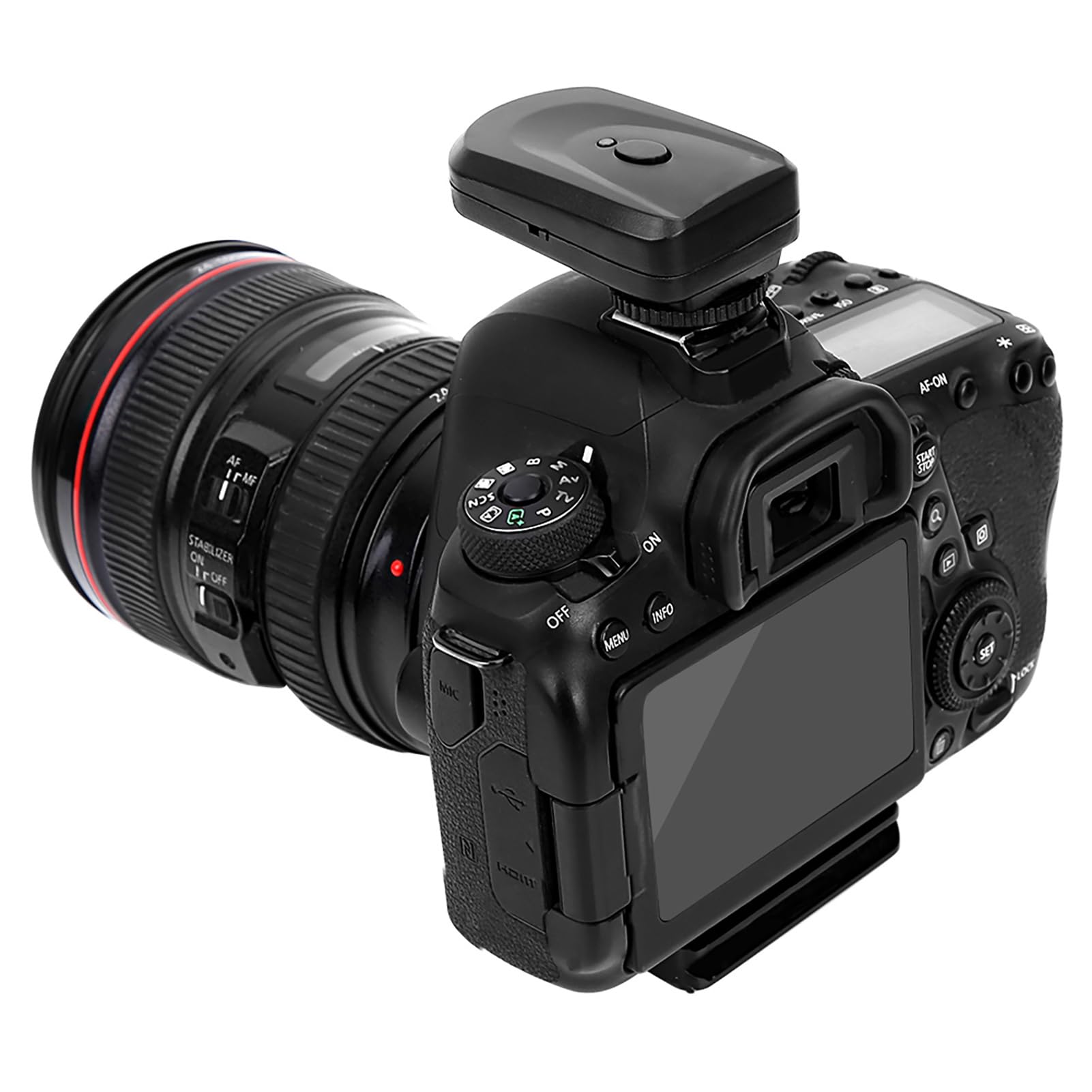 Trigger Flash Wireless 16 Canali con 1 Trasmettitore, 2 Ricevitori, 1 Cavo di Sincronizzazione, compatibile con Pentax e Altre Unità Flash