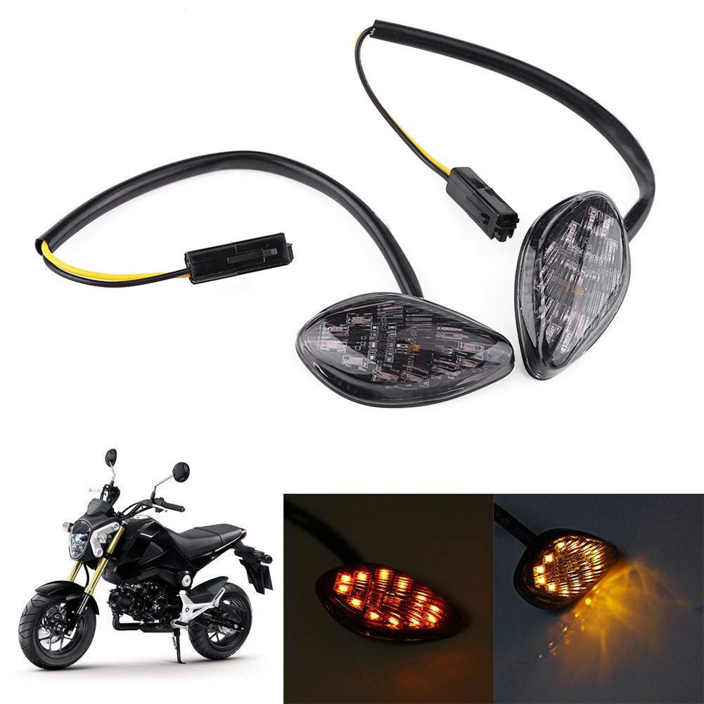 Segnali Di Direzione Per Moto 2 Pezzi Indicatori 3LED Lampada Luce Manubrio Scooter 87934778