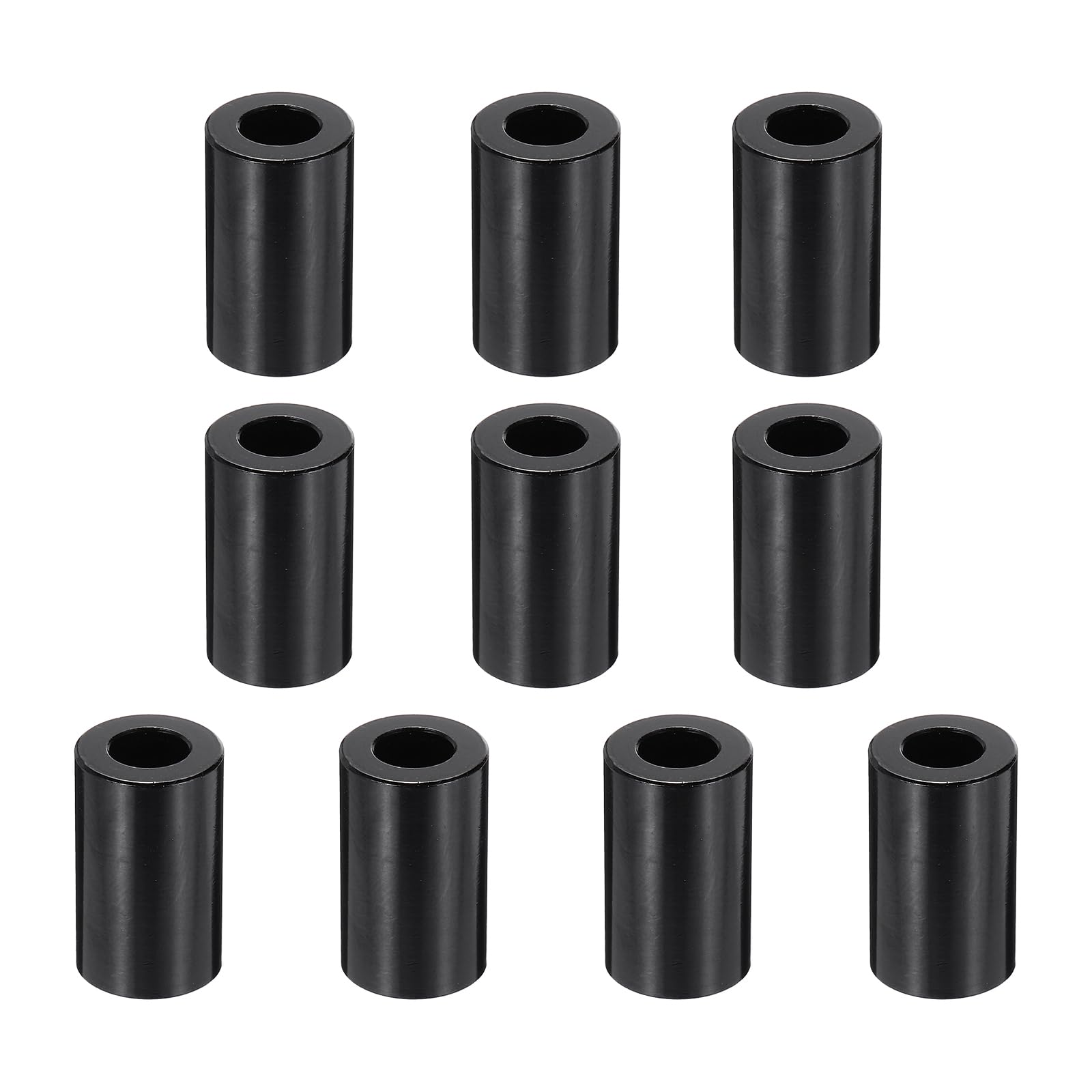 PATIKIL 10pcs M6 Aluminium Spacers, 1/4" ID x 1/2" OD Round Standoff Spacer