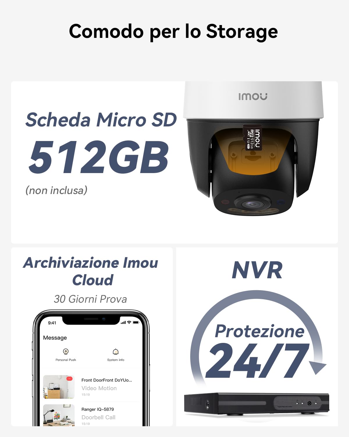 Imou 4K PoE Telecamera Wi-Fi Esterno, Telecamera Esterna, Modalità Privata | 2,4g, Visione Notturna a Colori, Rilevamento Umano/Veicoli/Animali, Allarme con Sirena/Faretto, Audio Bidirezionale,