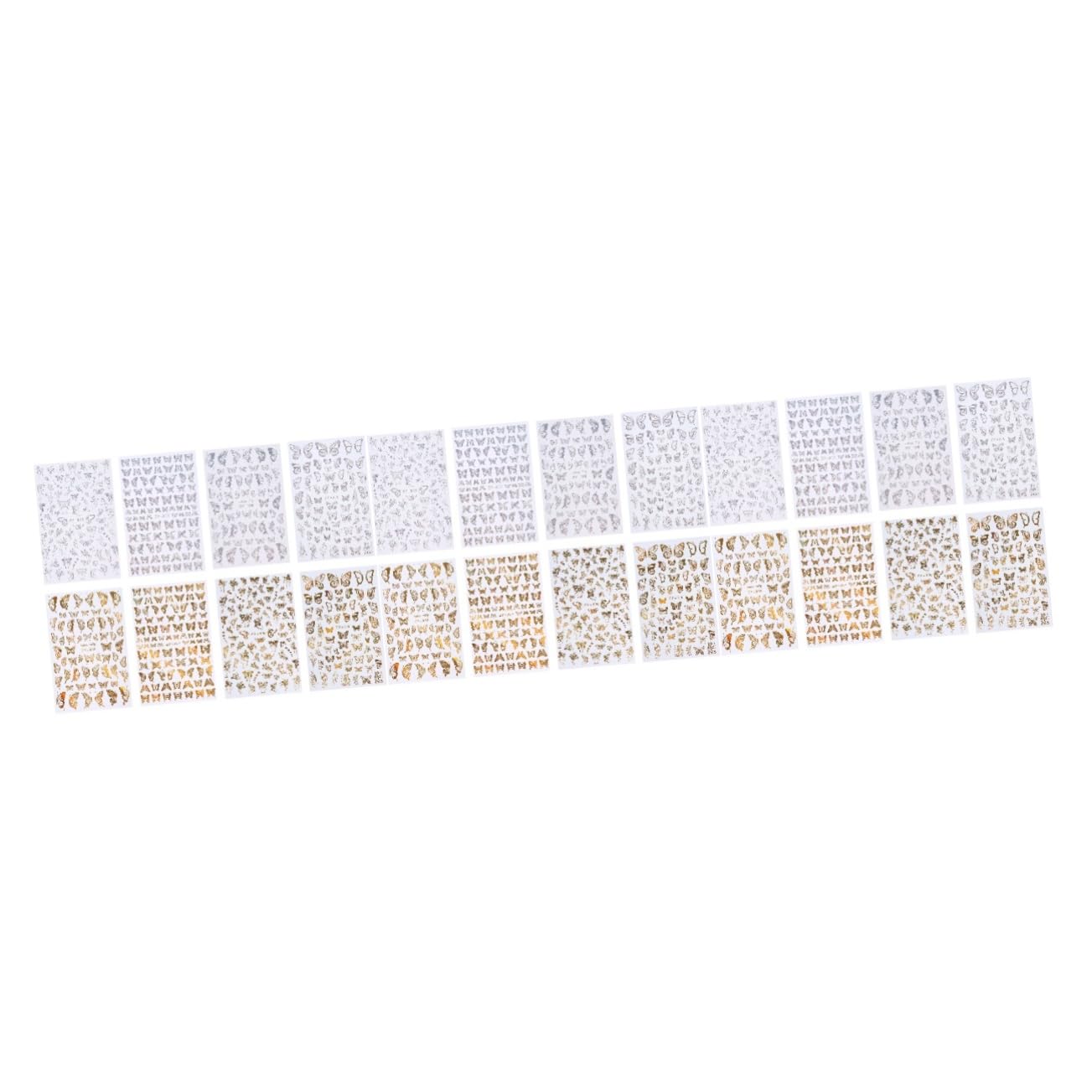 3 Set Adesivi Unghie Farfalle Per Decorazioni Manicure Adatti Per Diy Nail Art E Regali Per Amiche Stili Vari Facili Usare 8 Fogli*3