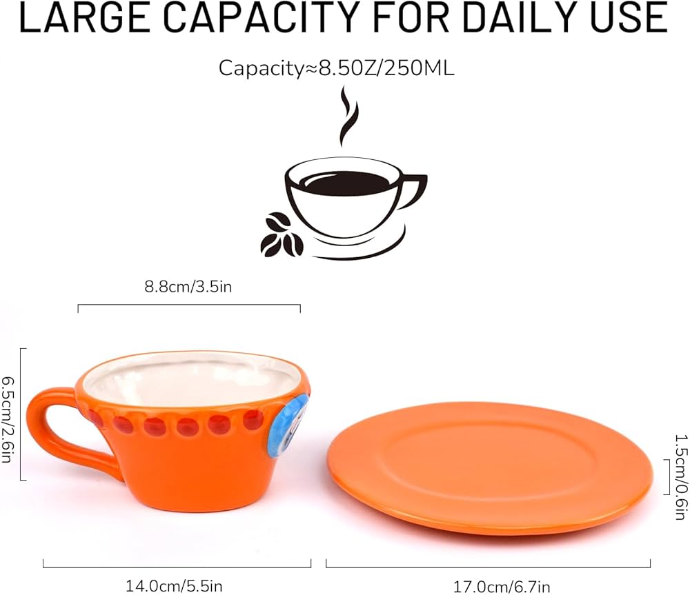 Tasse One Piece Ace - Céramique 250ml - Chapeau De Paille - Cadeau Anime