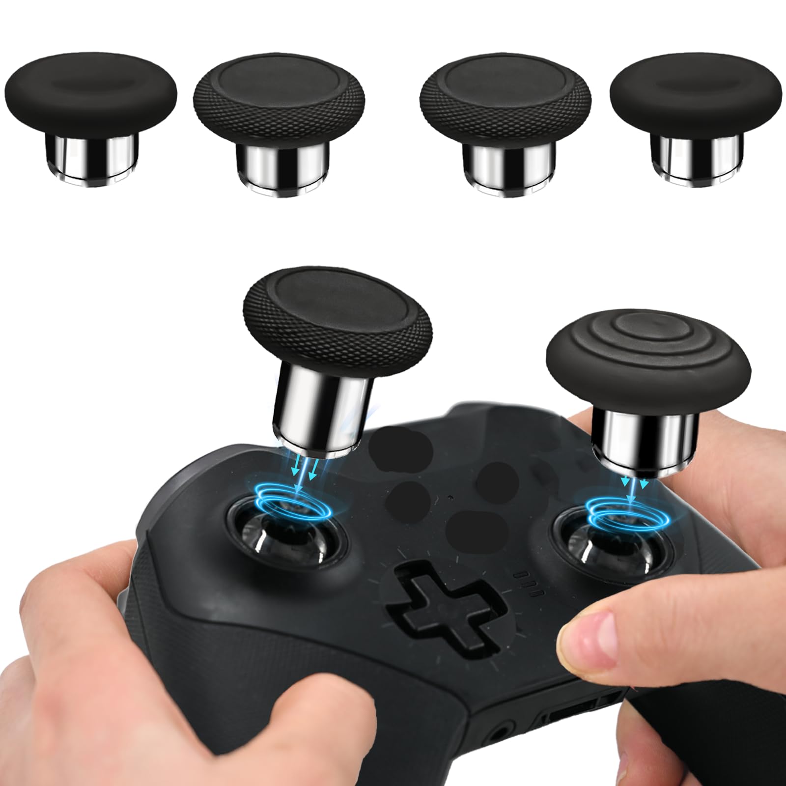 Joysticks magnétiques de rechange 6 en 1 pour manette Xbox Elite 1 (pour modèle 1698, pas pour manette Elite 2)