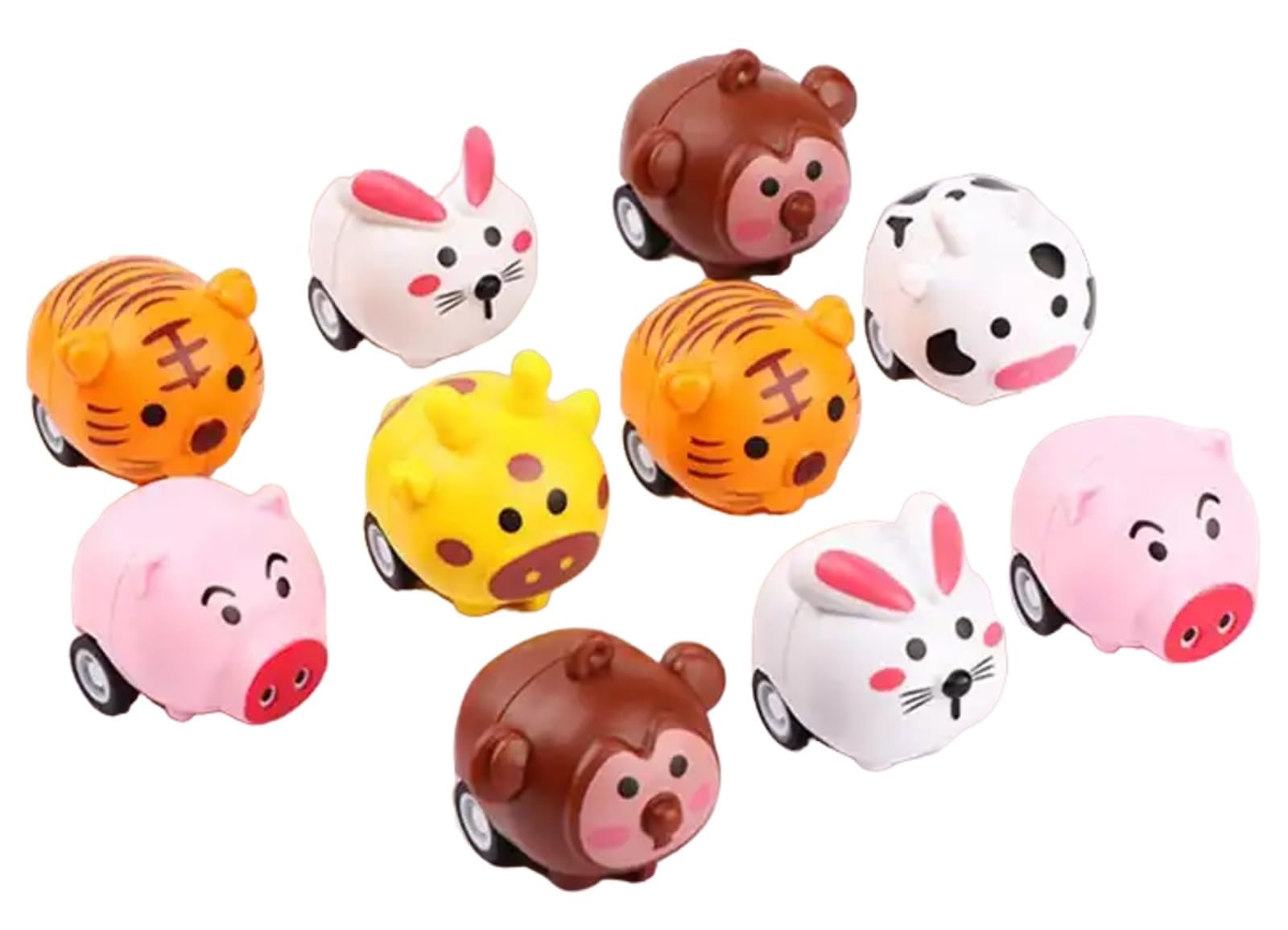 Birthday Popper Jungle Animal Mini Pull Back Cars - Set of 10 | Ideal Birthday Return Gifts for Kids, Boys and Girls (B0CRDW6M6G) Amazon Price History, Amazon Price Tracker