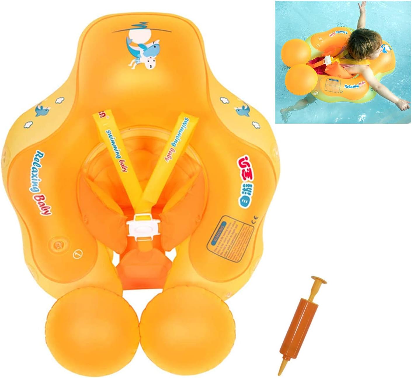 galleggiante della piscina con i soli