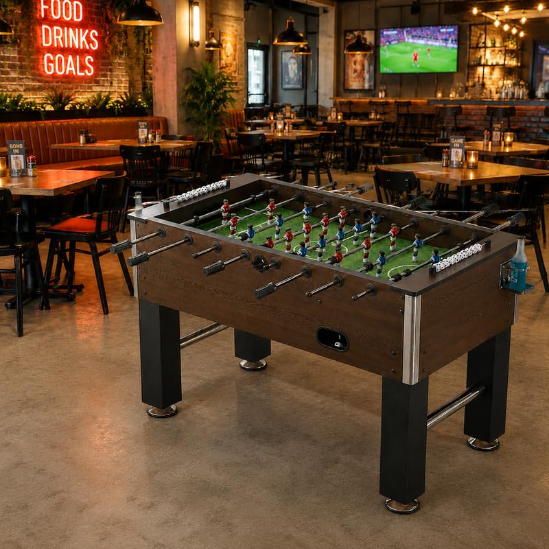 Image of BOOT BOY 'Zenith' Foosball Table II Strong Sturdy 48 Inch Soccer Table for Adults II Vigorous Indoor Foosball for Aggressive Games at Home, Office, CO - Living & CO-Working (48 inch 24 inch 33.5 / L*B*H)