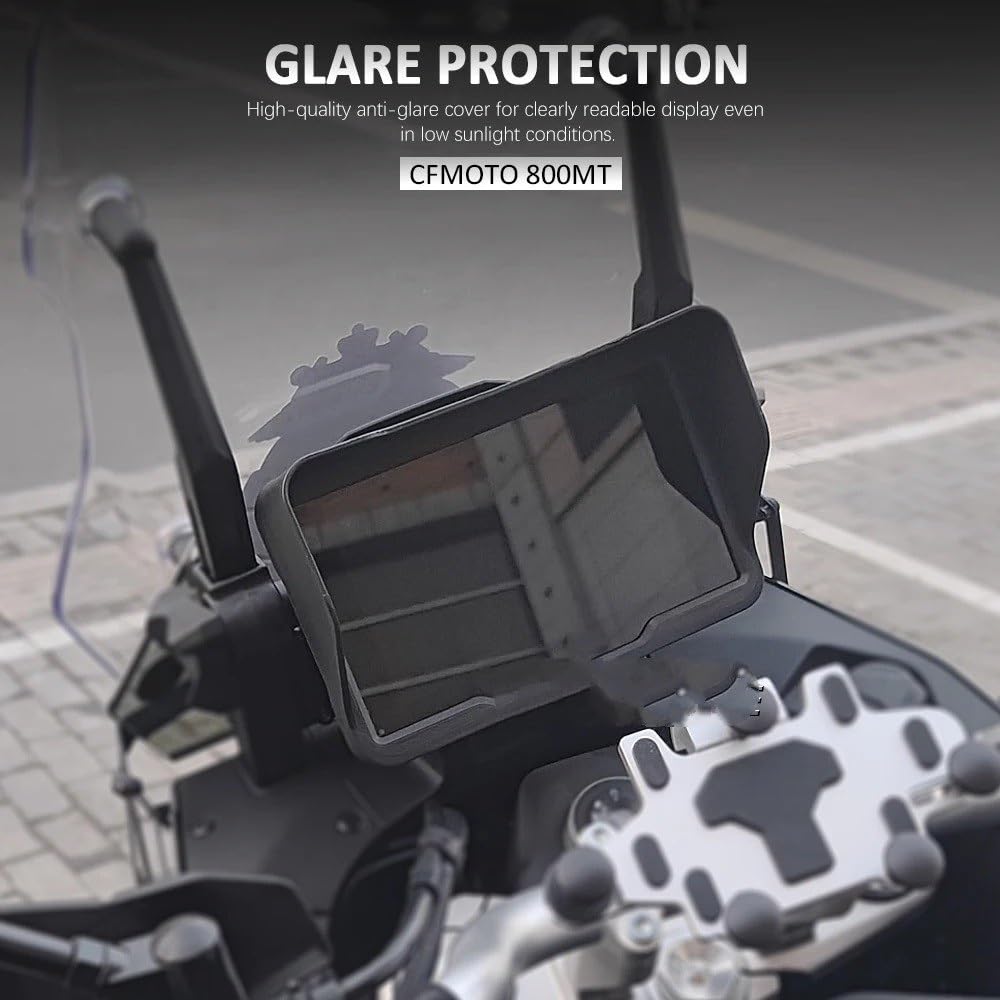 For CFMOTO, for 800MT 800 MT 800mt Sombrero de instrumento Visera solar Protección contra reflejos Cubierta del medidor Protector de marco Protector de sombrilla 2021 2022 Protector de pantall