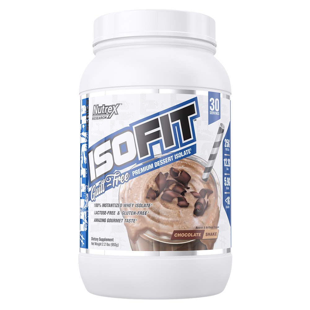 Nutrex Research IsoFit | Whey Protein Powder Instantized 100% Whey Protein Isolate | Muscle Recovery