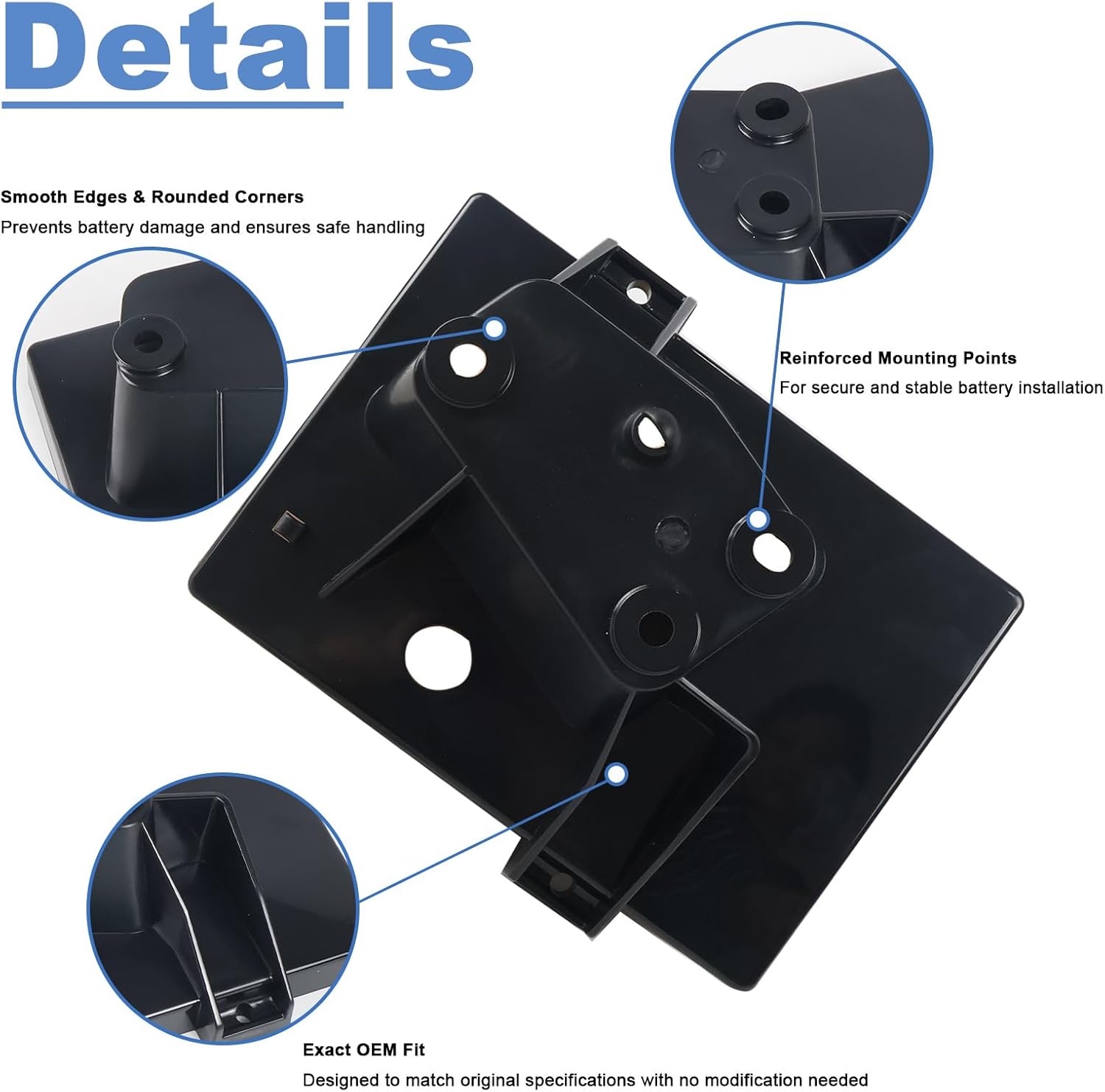 00067 55235819AA Battery Tray Replacement Compatible with Jeep Cherokee 1998 1999 2000 2001 Replace OE 55235819AA