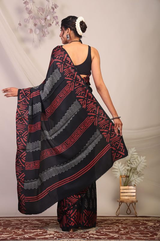 Anuttara black bhagalpuri silk saree – image 2