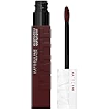 Super Stay Matte Ink Liquid Lipstick Makeup, Long Lasting High Impact Color, Up to 16H Wear, Voyager, Deep Red, 1 Count, Packaging May Vary