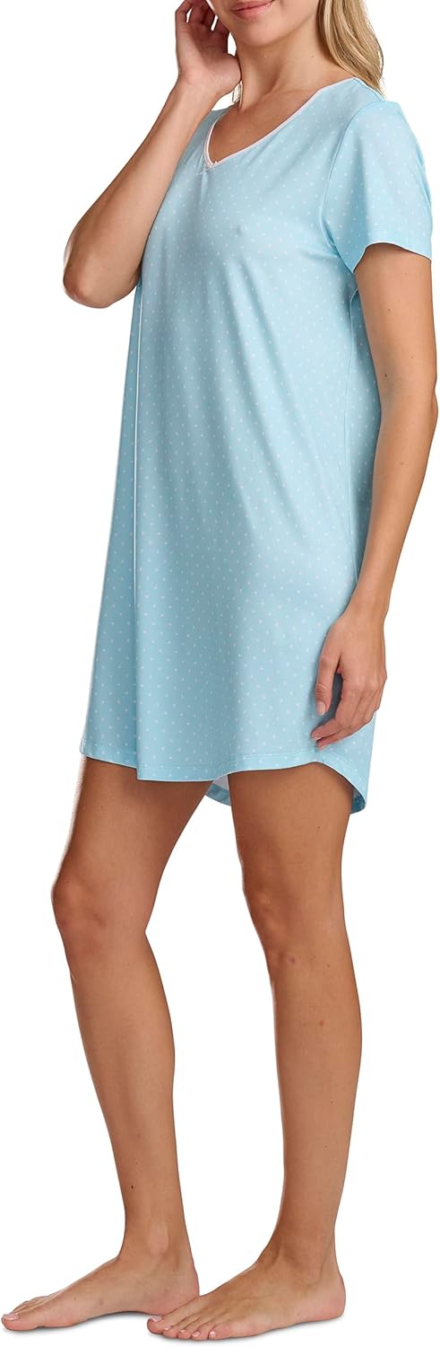 Karen Neuburger womens Kn Cool Short Sleeve Sleepdress - Image 2