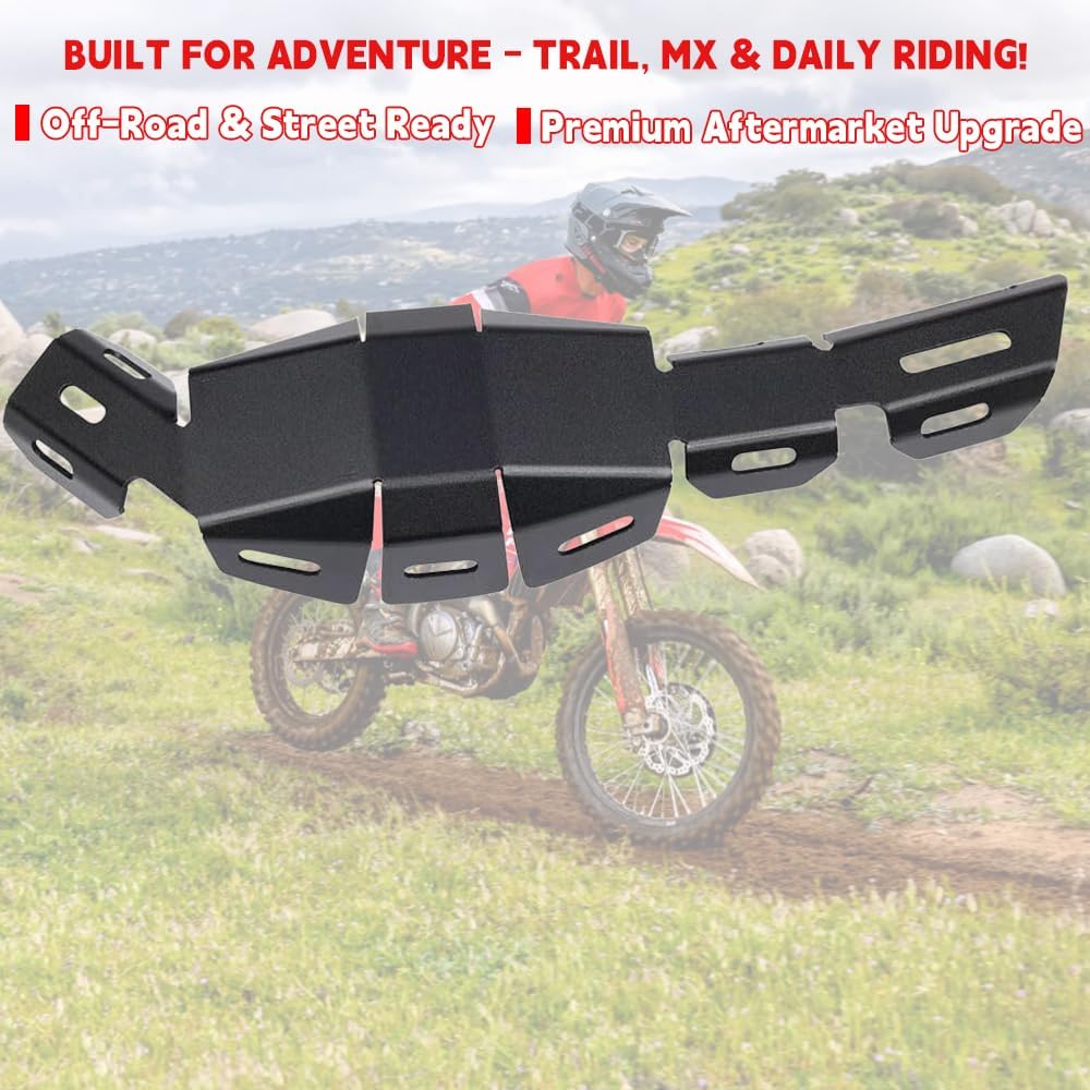 Off-Road Motorcycle Muffler Anti-Scalding Guard CRF300L Exhaust Heat shield Aluminum Pipe Guard High-Temp Protection For CRF 300L 2021-2024 CRF300 L Accessories