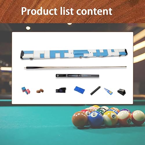 Miniatura 8 de Tacos de billar profesionales 20 oz Billiard cue Middle Head 10MM British Style Split Black Eight Snooker 34 Split Structure(Color3)