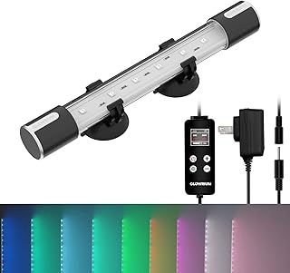 Aquarium Lights, LED Full Spectrum Aquarium Lights, 10 Light Modes and infinitely dimmable, Aquarium Lights with Timer auto on/Off, IP68 Double Waterproof Submersible Aquarium Lights