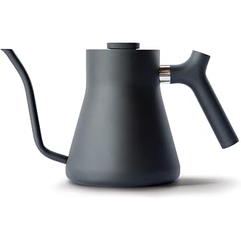 Fellow Gooseneck Kettle 1L Stainless Steel with Thermometer - Black