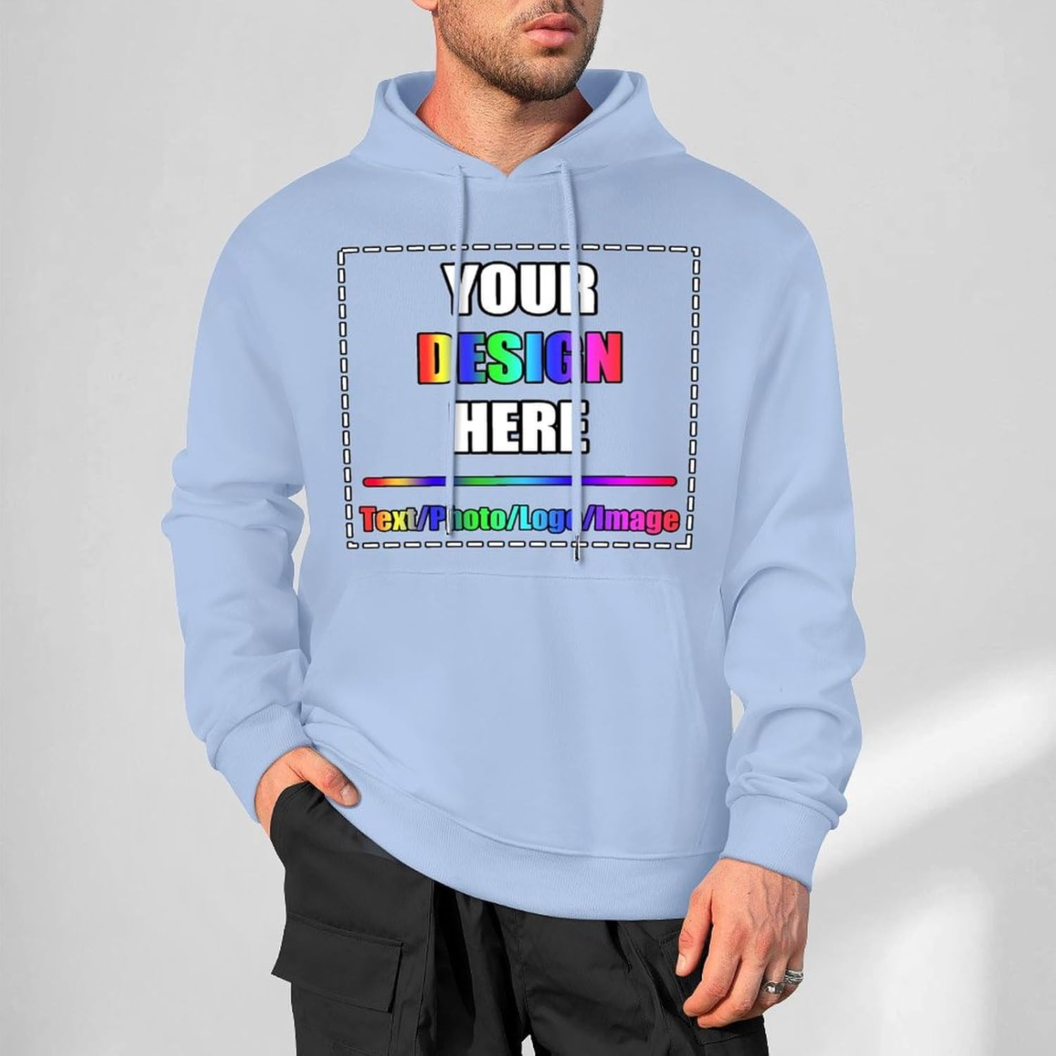 Custom Hoodie for Men Women, Design Your Own Hoodies with Picture Personalized Sweatshirt Front & Back Printed - Image 7