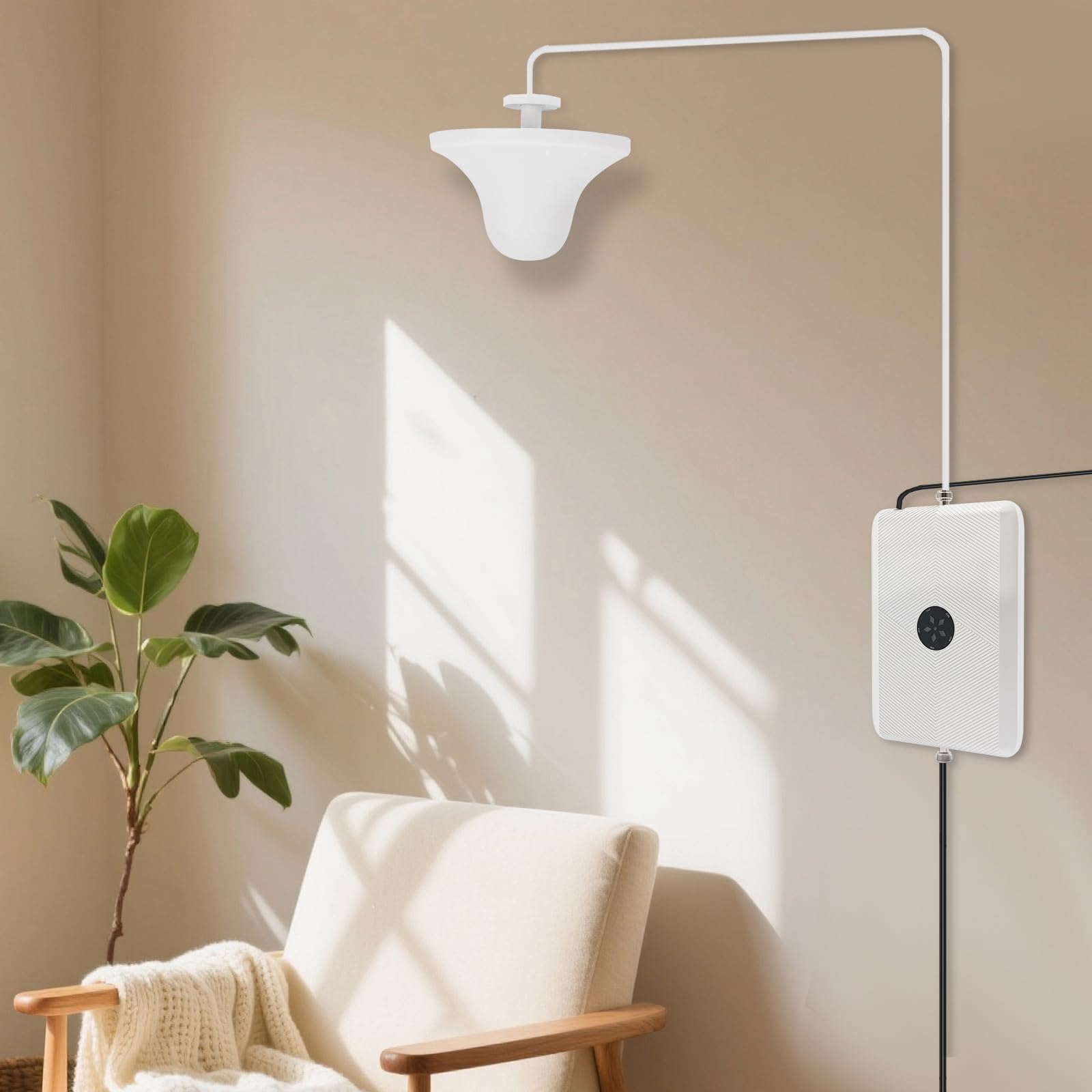 Amplificateur réseau Mobile, répéteur Signal 15 W pour Tous réseaux(Blanc) | Gain de 66 dB, grande portée, avec fonction AGC intelligente pour l'amplification du signal dans les grands résidentiels