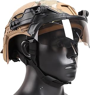 Com Fones Ouvido Cancelamento Ruído Pickup Máscara Airsoft Óculos Paintball Caça Livre CS Gear Airsoft Fast Tactical Helmet Set Capacetes Militares Para Jogos Tiro Paintball (Color : T1)