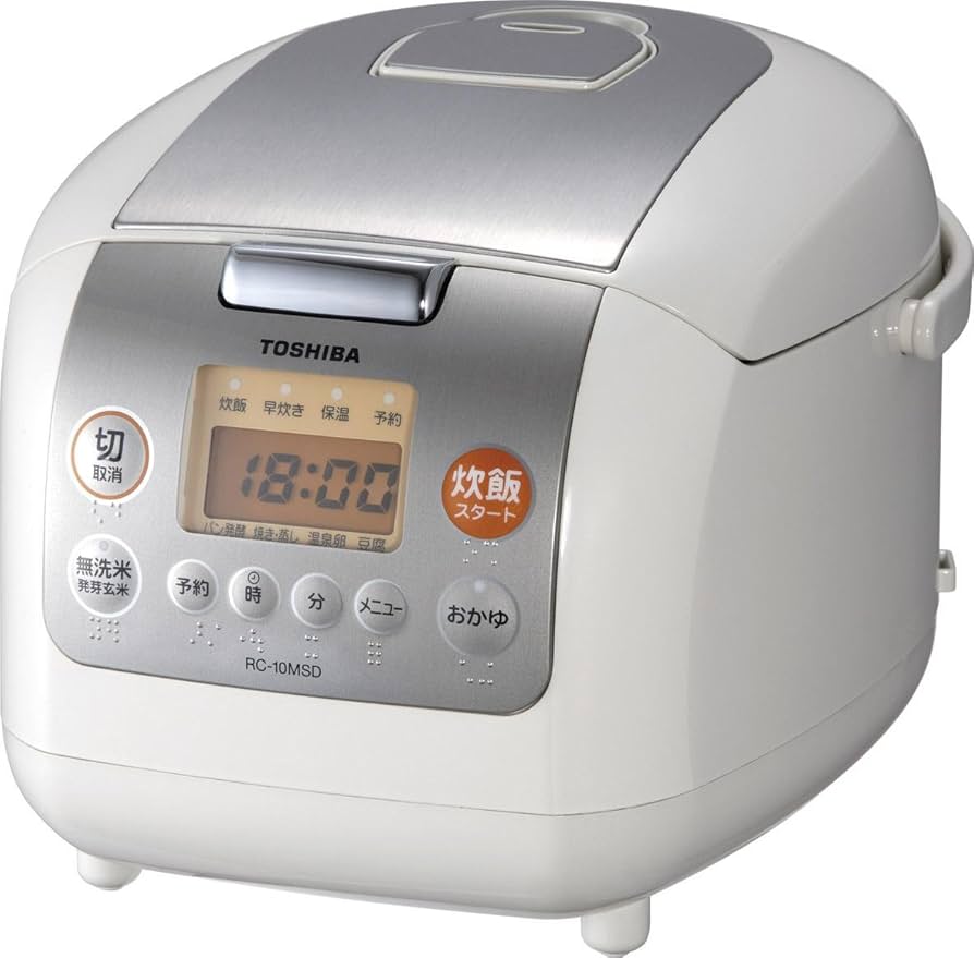 TOSHIBA 東芝　ジャー炊飯器　5号炊き　RC- 10MSD 保証付き Amazon | TOSHIBA マイコン保温釜1.0L RC-10MSD(C) ライト