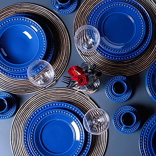 Conjunto C/ 6 Xícaras De Chá C/ 6 Pires Atenas Azul Navy 161 ml