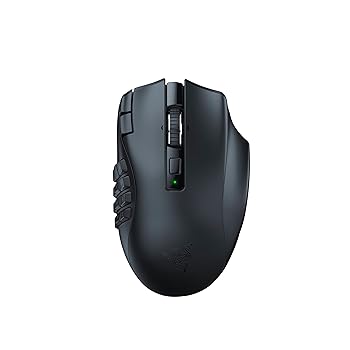 Razer Naga V2 HyperSpeed Ergonomic Wireless MMO Gaming Mouse Black