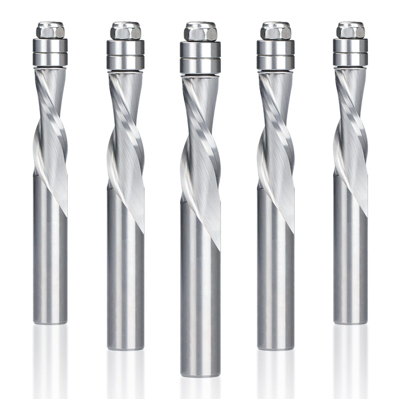 Fresa Elicoidale In Metallo Duro A Pressione Superiore Con Taglio Piatto A Doppia Scanalatura Da 1 Pezzo 1/2 "12,7 * 38,1 * 109