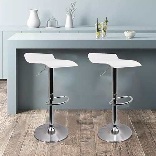 Miniatura 2 de Taburetes de bar cuadrados modernos, taburetes de bar ajustables de piel sintética, taburetes de cocina, sillas de bar, sillas de isla, taburetes de