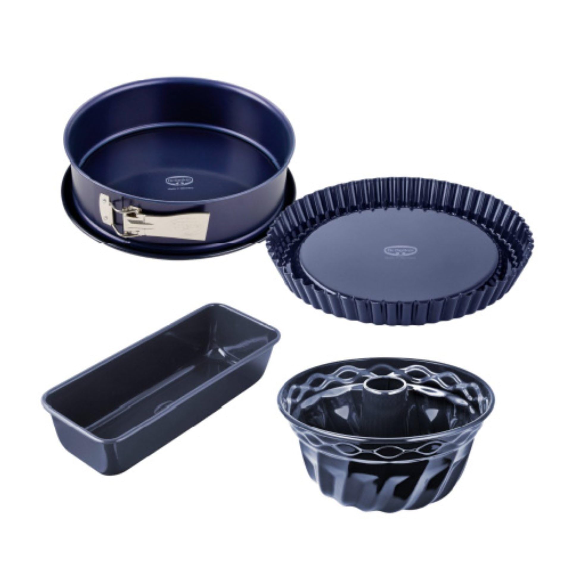 Dr. Oetker Back-Liebe Emaille-Set, 4-teilig | hitzebeständig bis 400 °C, schnitt- und kratzfest, hochwertige Backformen aus Emaille, 10 Jahre Herstellergarantie