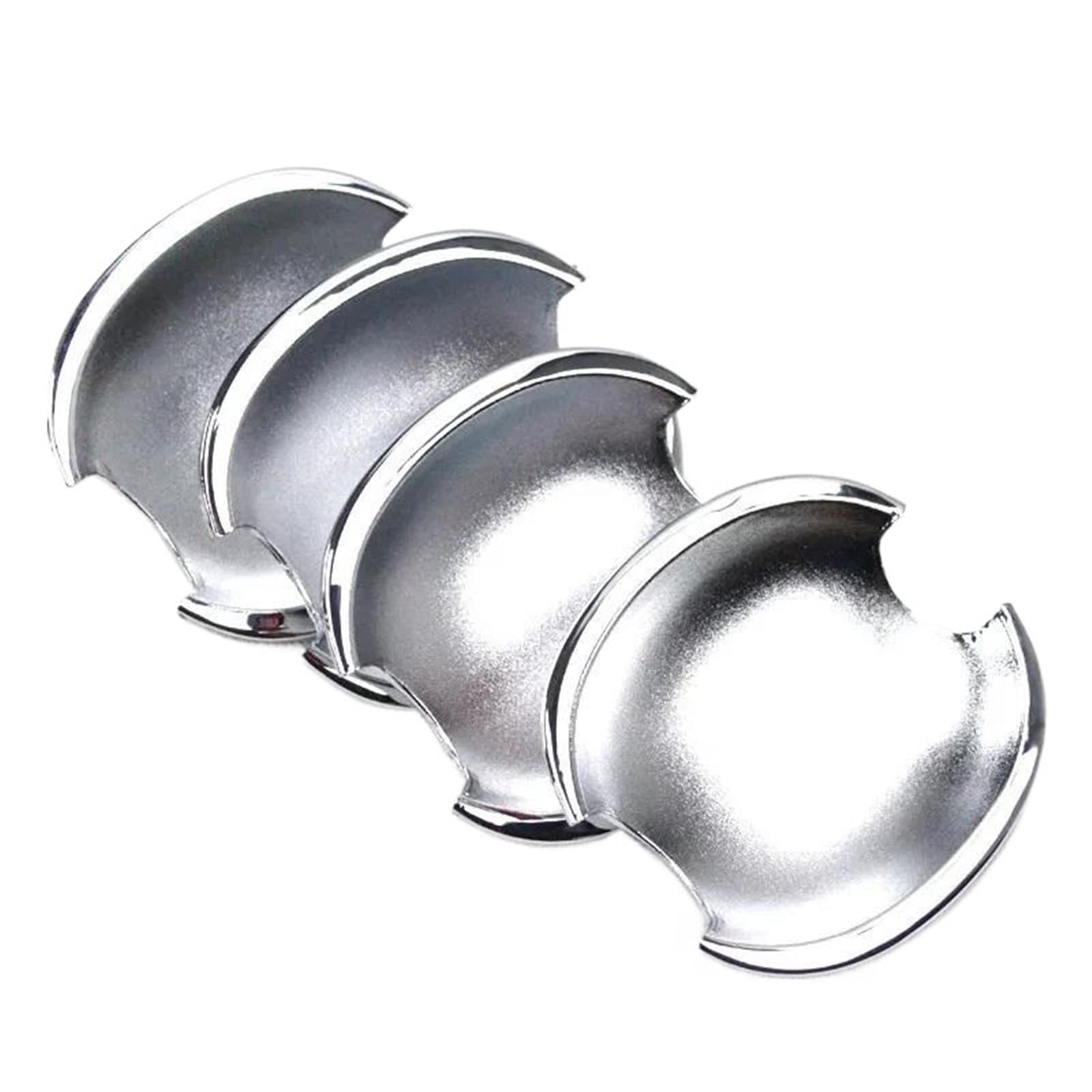 ATGCBCAUF Glossy Black Chrome Car Door Handle Covers Stickers for VW for Polo 2010-2018 Car Exterior Door Handles