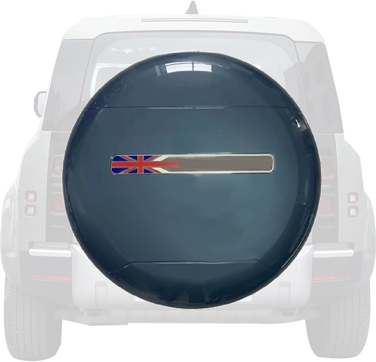 Spare Tire Cover Tyre Wheel Cover Protector Plastic Tasman Blue Fits for Defender 90 110 130 2 Door 4 Door 5 Door 2020 2021 2022 2023 2024 (Tasman Blue-4)