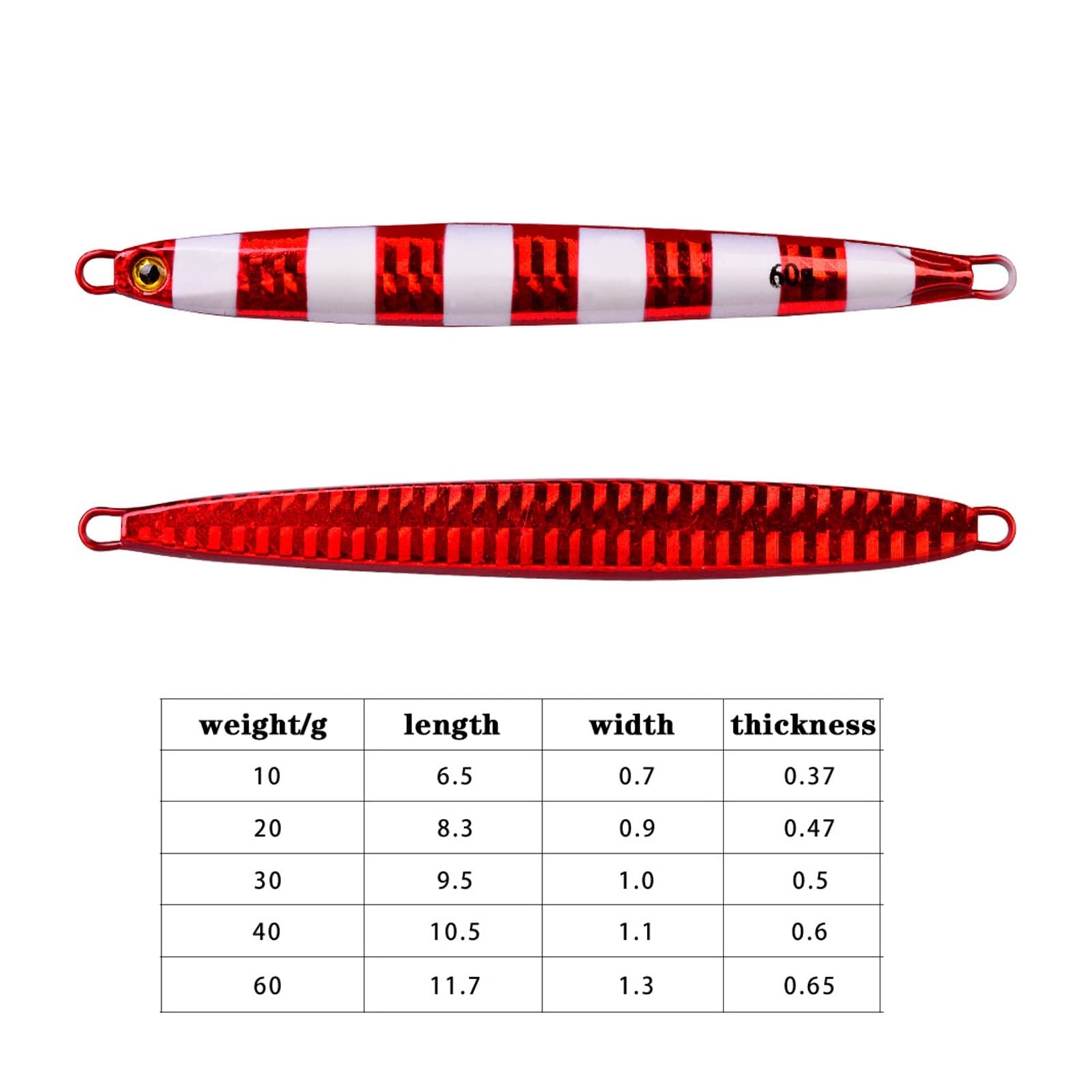 XILILHC 10 Teile/los 10g 20g 30g 40g 60g Guss Metall Köder Angeln Lockt Jigs Forelle Angeln Harte Köder Pesca Fisch Jigging Set