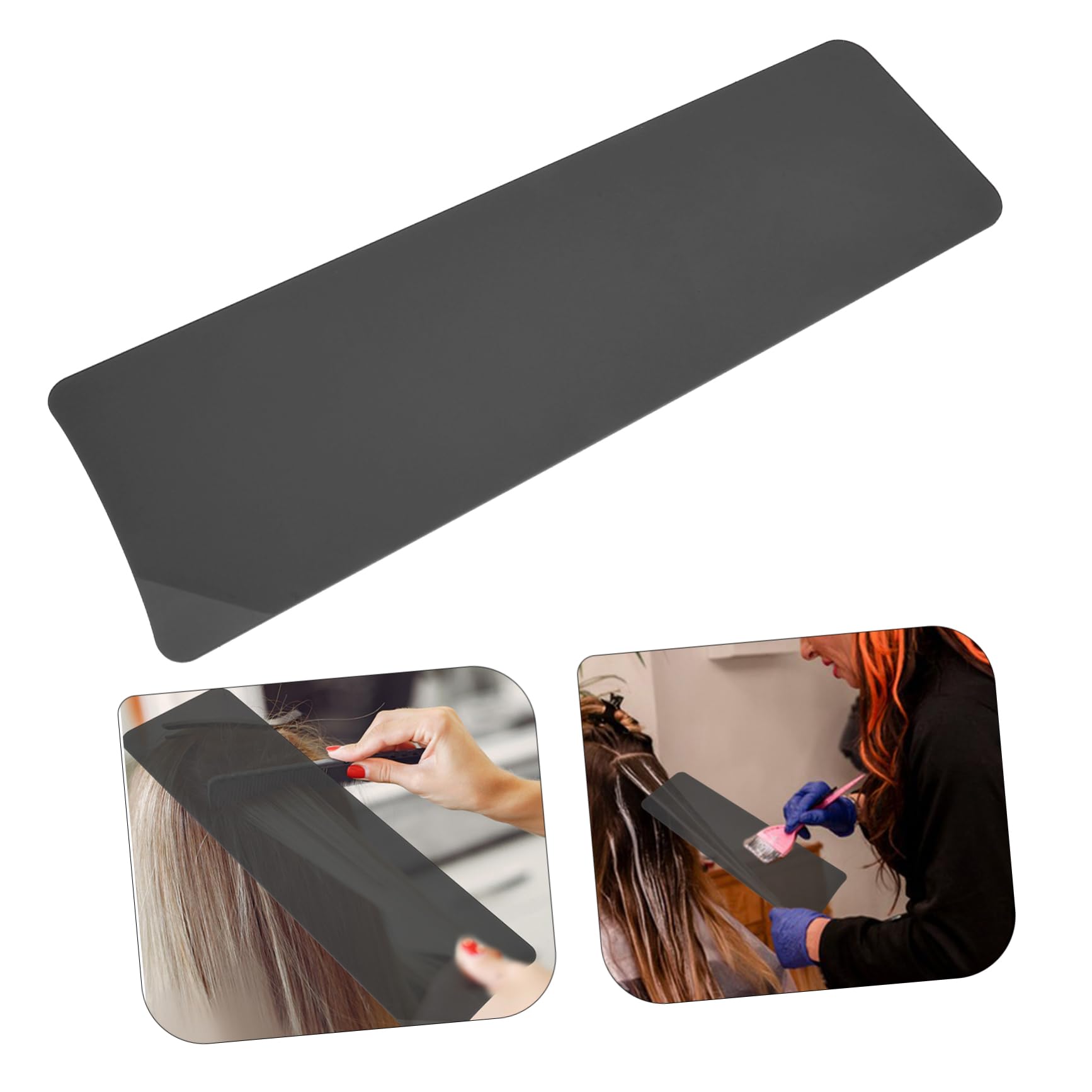 VOSAREA Planche de Teinture Facile à Utiliser Noir Accessoire Coloration Cheveux en Acrylique Outil Professionnel Pratique pour Coiffure pour Salon et Usage à Domicile