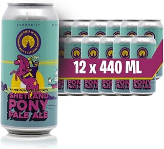 Shetland Pony Pale Ale: SHEEP IN WOLF’s CLOTHING SHETLAND PONY PALE ALE - 12 x 440ml Cans | Vegan | Internationally Award Winning | Super Sessional American Pale Ale Craft Beer | Natural Ingredients