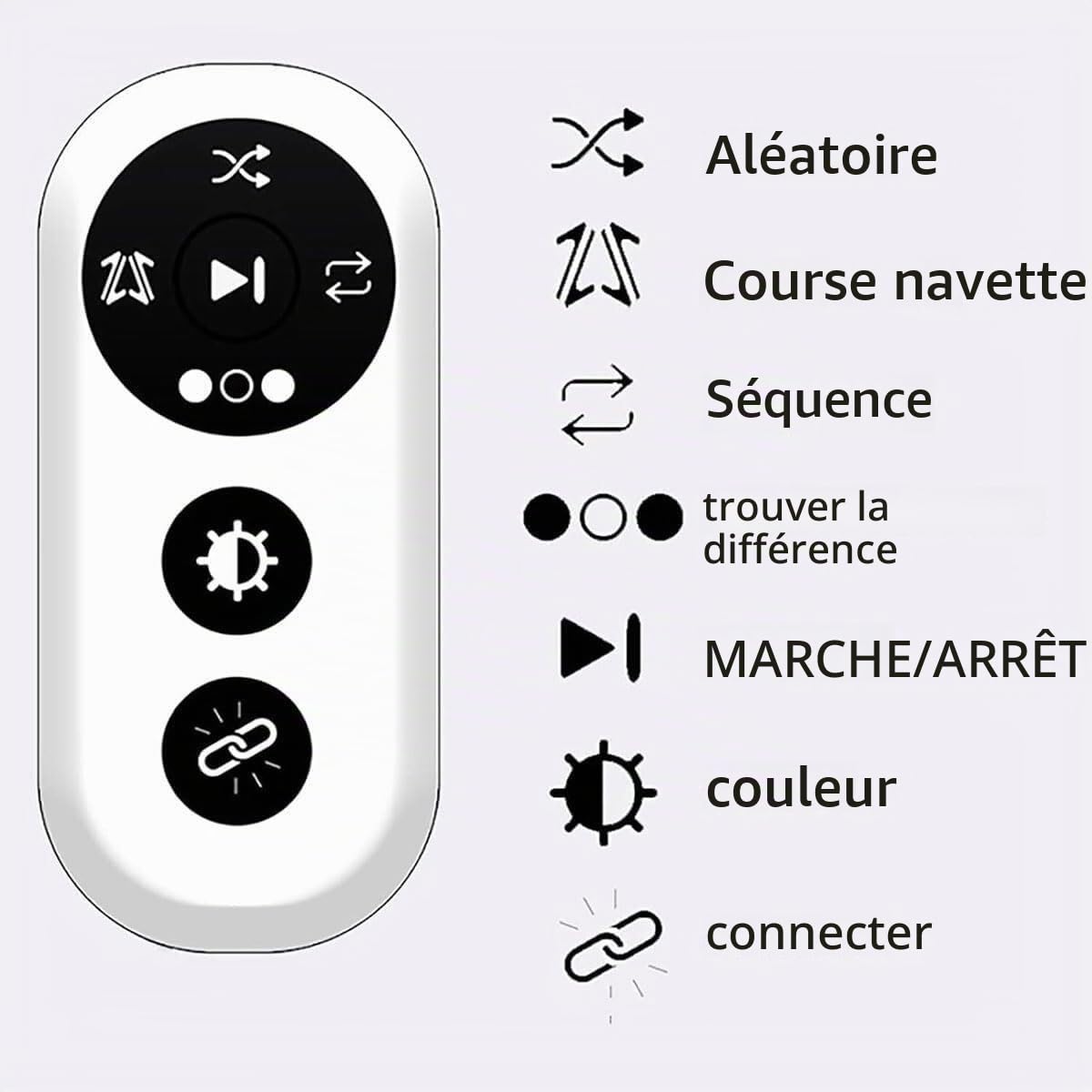 Lumière d'entraînement de réaction, lumières de fitness agiles de boxe, 4 modes d'entraînement avec télécommande, 4 couleurs de lumière, for l'entraînement physique, physiothérapie, coordination œil-m